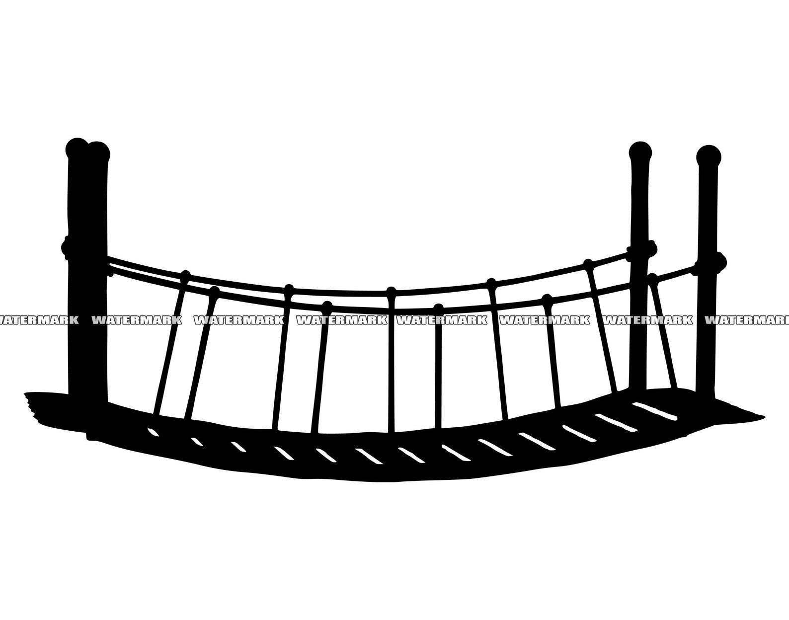 Rope Bridge SVG Rope Bridge Cut File Rope Bridge DXF Rope Etsy