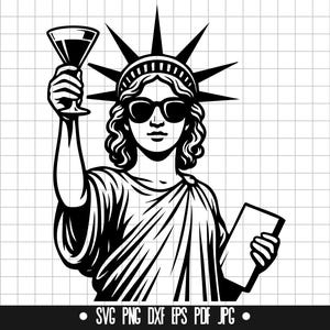 Estátua da Liberdade SVG, Liberdade DXF, Liberdade PNG, Arquivo de Corte da Liberdade, Clipart, Arquivo Digital, Arquivo SVG, Silhueta, Download Instantâneo