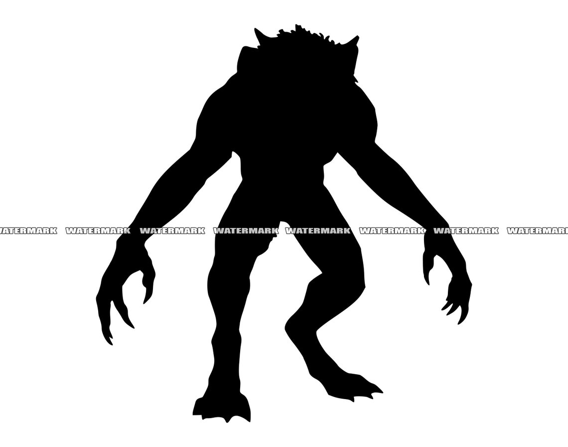 Werewolf SVG Werewolf Cut File Werewolf DXF Werewolf PNG - Etsy