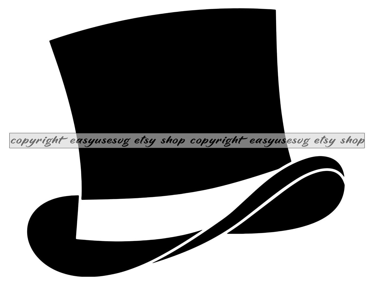 Top Hat SVG 2 Top Hat DXF Top Hat PNG Top Hat Clipart Top Etsy