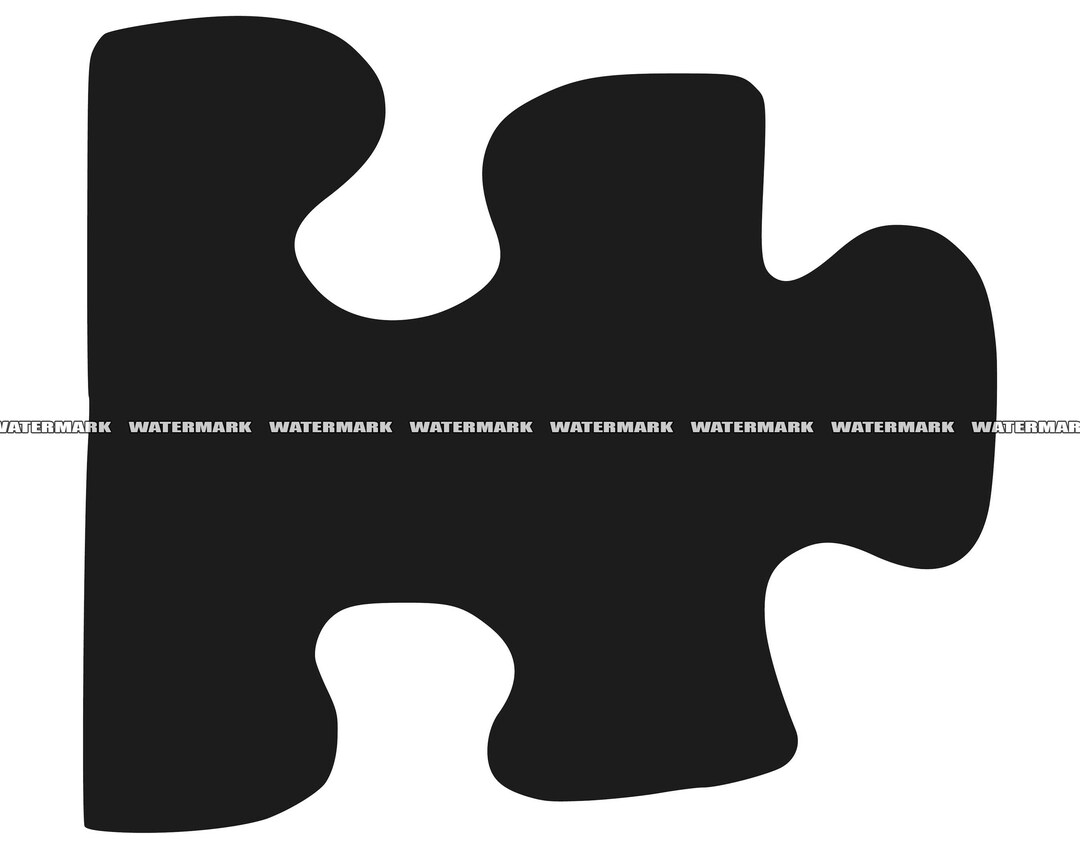 Puzzle Piece SVG Puzzle Piece Cut File Puzzle Piece DXF Etsy