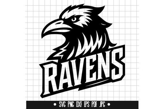 Ravens SVG, Ravens DXF, Ravens PNG, Ravens Cut File, Clipart, Digital File, Svg File, Silhouette, Instant Download