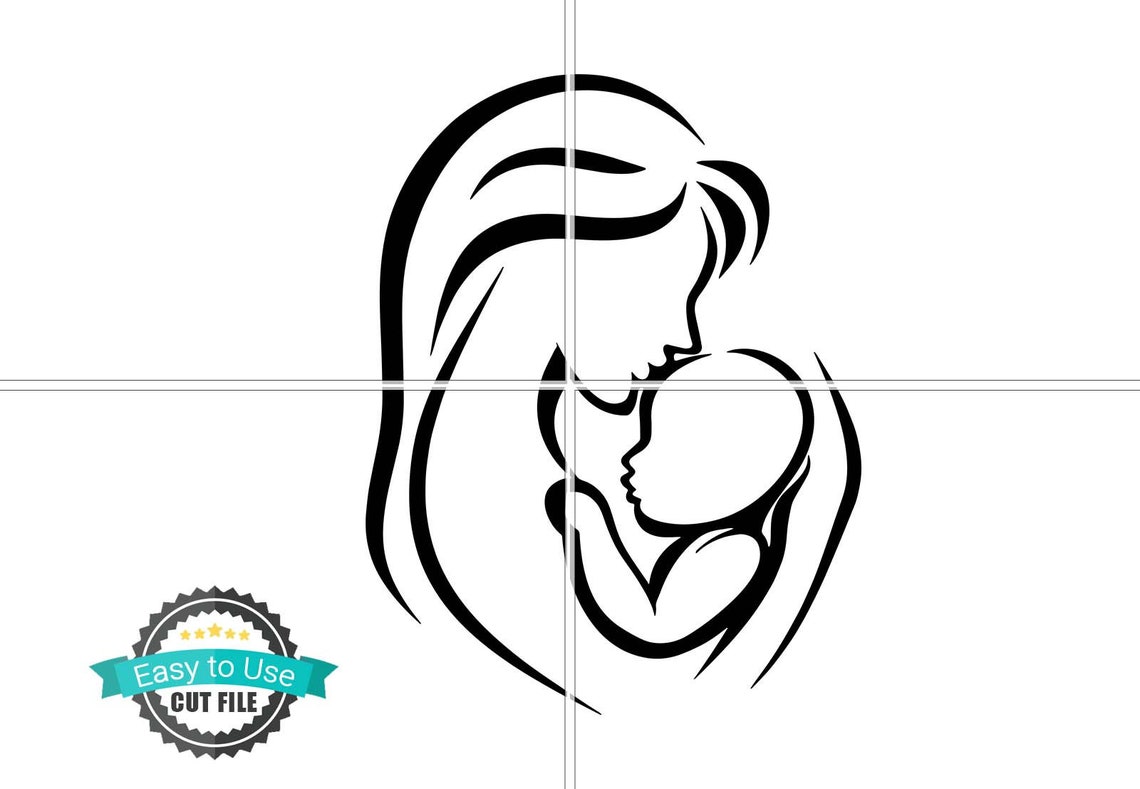 Mom and Baby SVG Mother SVG Baby SVG Mother and Baby Svg - Etsy