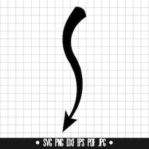 Cola de diablo SVG, Cola de diablo DXF, Cola de diablo PNG, Archivo de corte de cola de diablo, Clipart, Archivo digital, Archivo SVG, Silueta, Descarga instantánea