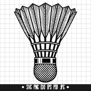 Badminton Shuttlecock SVG, Badminton Shuttlecock DXF, Badminton Shuttlecock PNG, Cut File, Clipart, Digital File, Instant Download