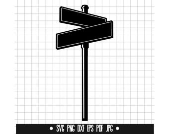 Street Sign SVG, Street Sign DXF, Street Sign Clipart, Street Sign Silhouette, Street Sign svg Files for Cricut, Cut Files For Silhouette #4