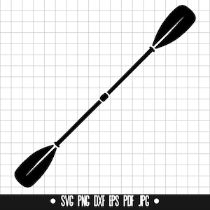 Puede incluir: Una silueta negra de un remo, una herramienta común utilizada para el kayak y el canotaje.