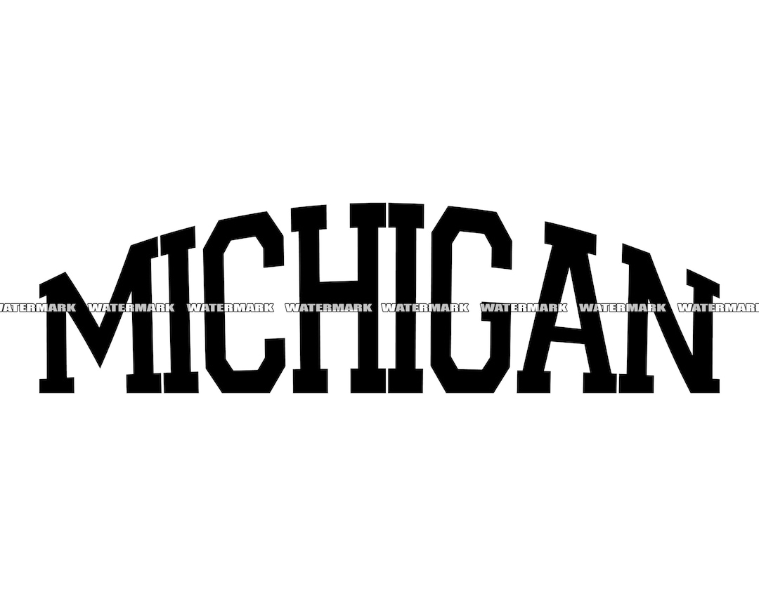 Michigan M Dxf File Michigan SVG Michigan Cut File Michigan DXF Michigan PNG - Etsy