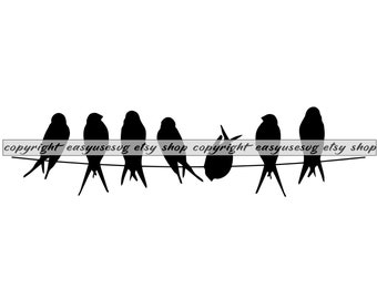 bird on a wire silhouette