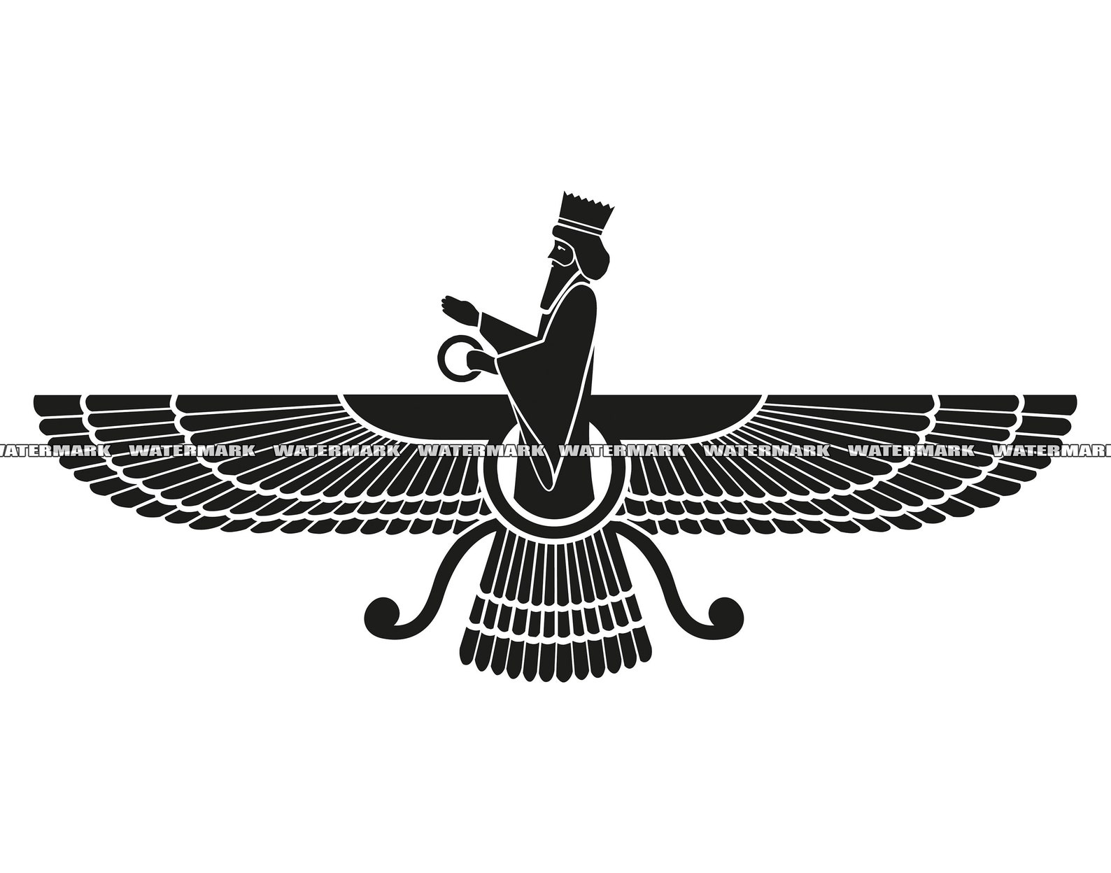 Ahura Mazda SVG Ahura Mazda Cut File Ahura Mazda DXF Ahura Etsy