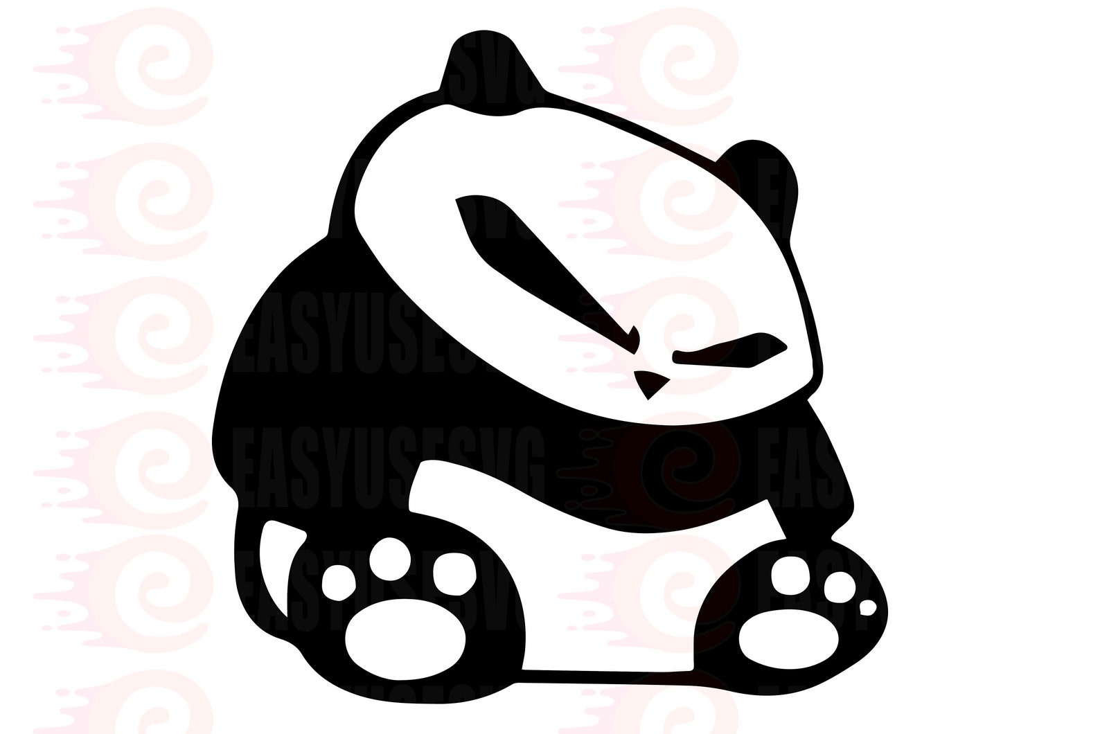 Giant Panda Car Stiker Decal SVG Cut Files Giant Panda SVG Etsy