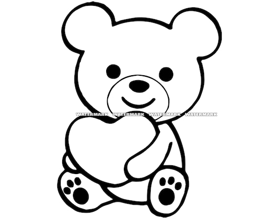 Free Teddy Bear SVG, PNG, EPS & DXF by Caluya Design