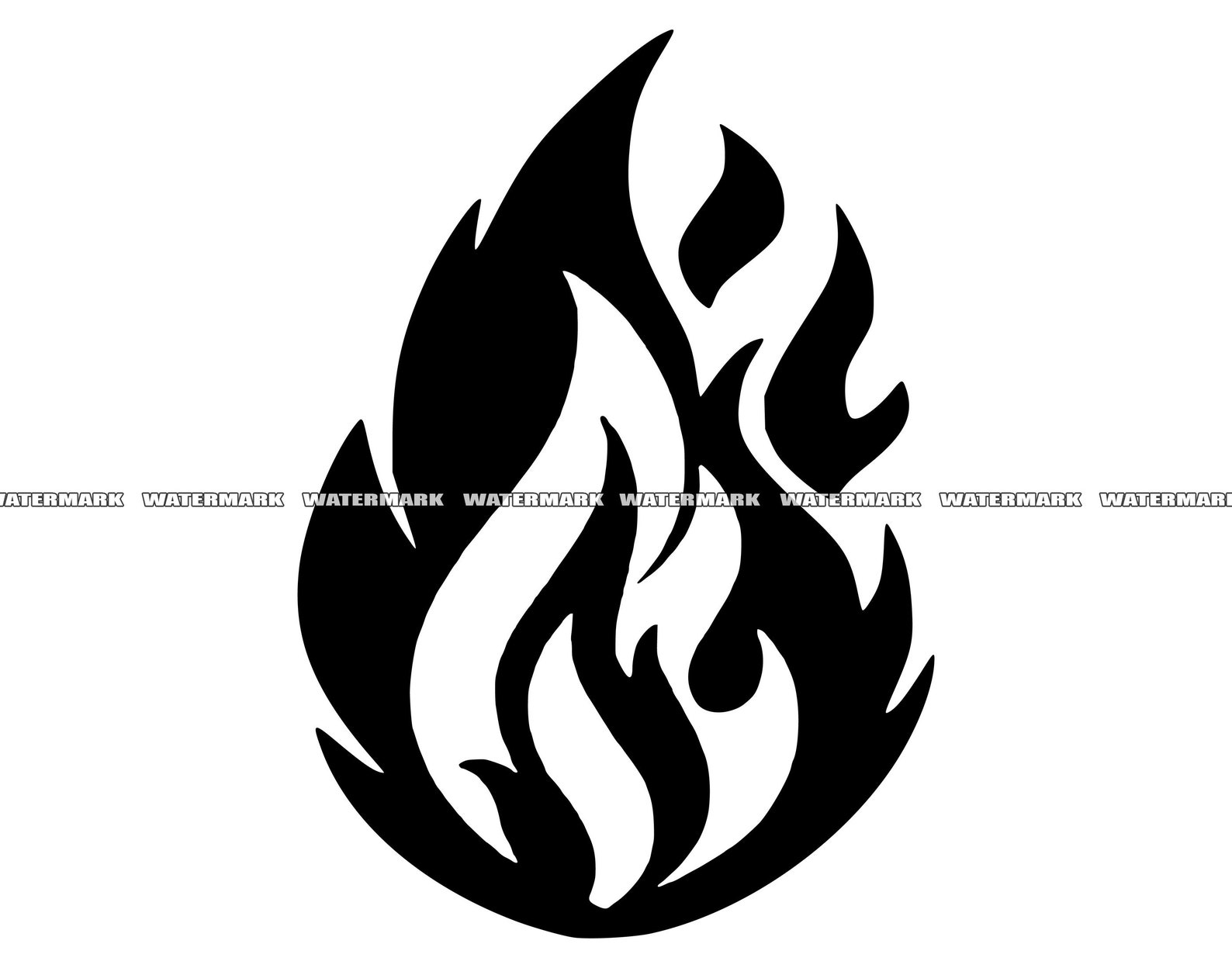 Flame SVG Flame Cut File Flame DXF Flame PNG Flame - Etsy