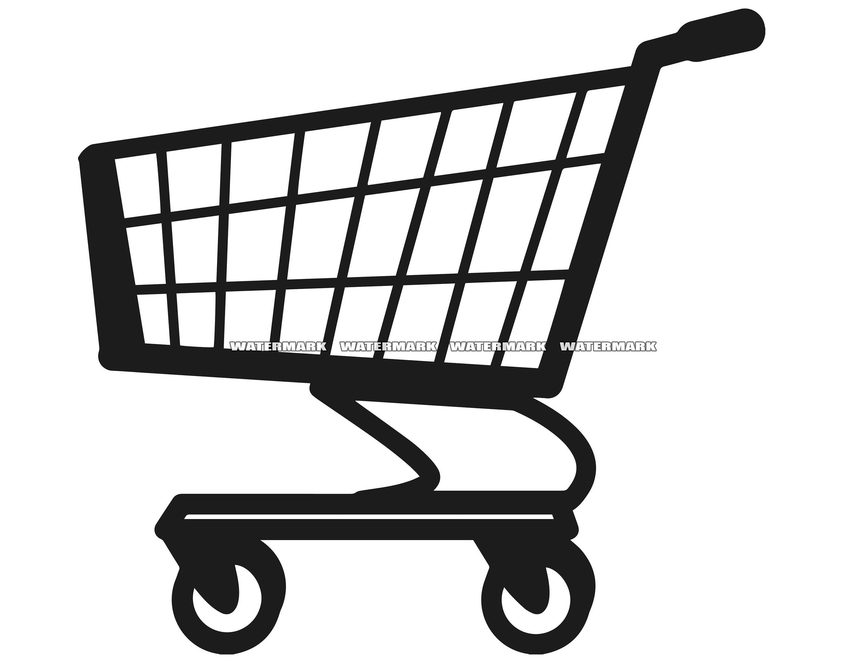 Shopping Cart SVG, Shopping Cart Cut File, Shopping Cart DXF, PNG