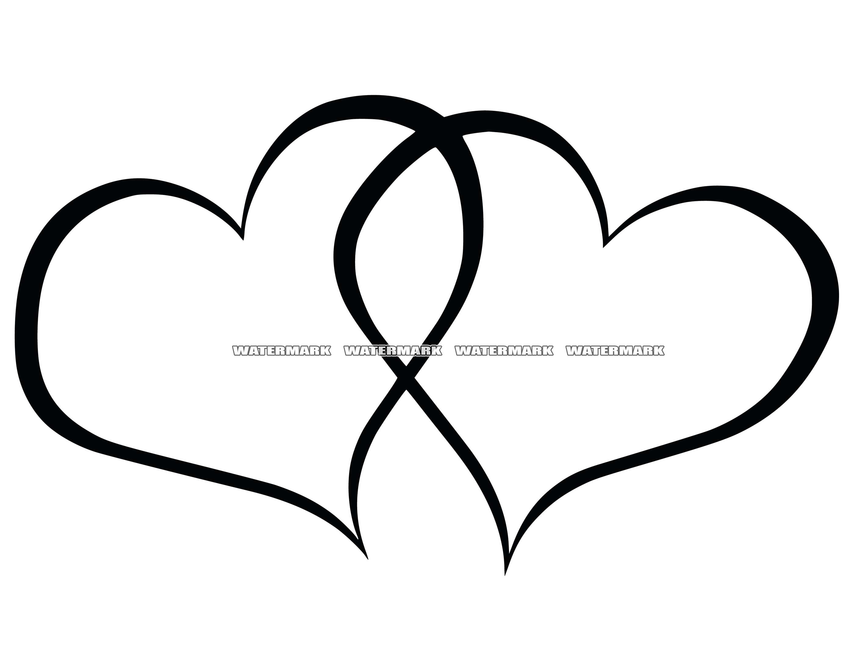 Zwei Herz SVG, Herzen SVG, zwei Herz DXF, zwei Herz Png, zwei Herz
