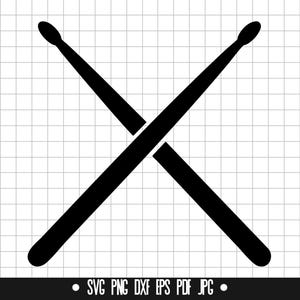 Crossed Drumsticks Svg, Drumsticks Svg, Drum Clipart Svg, Drum Cut File Svg, Drum Silhouette Svg, Drum Png, Drum Dxf, Drum Pdf