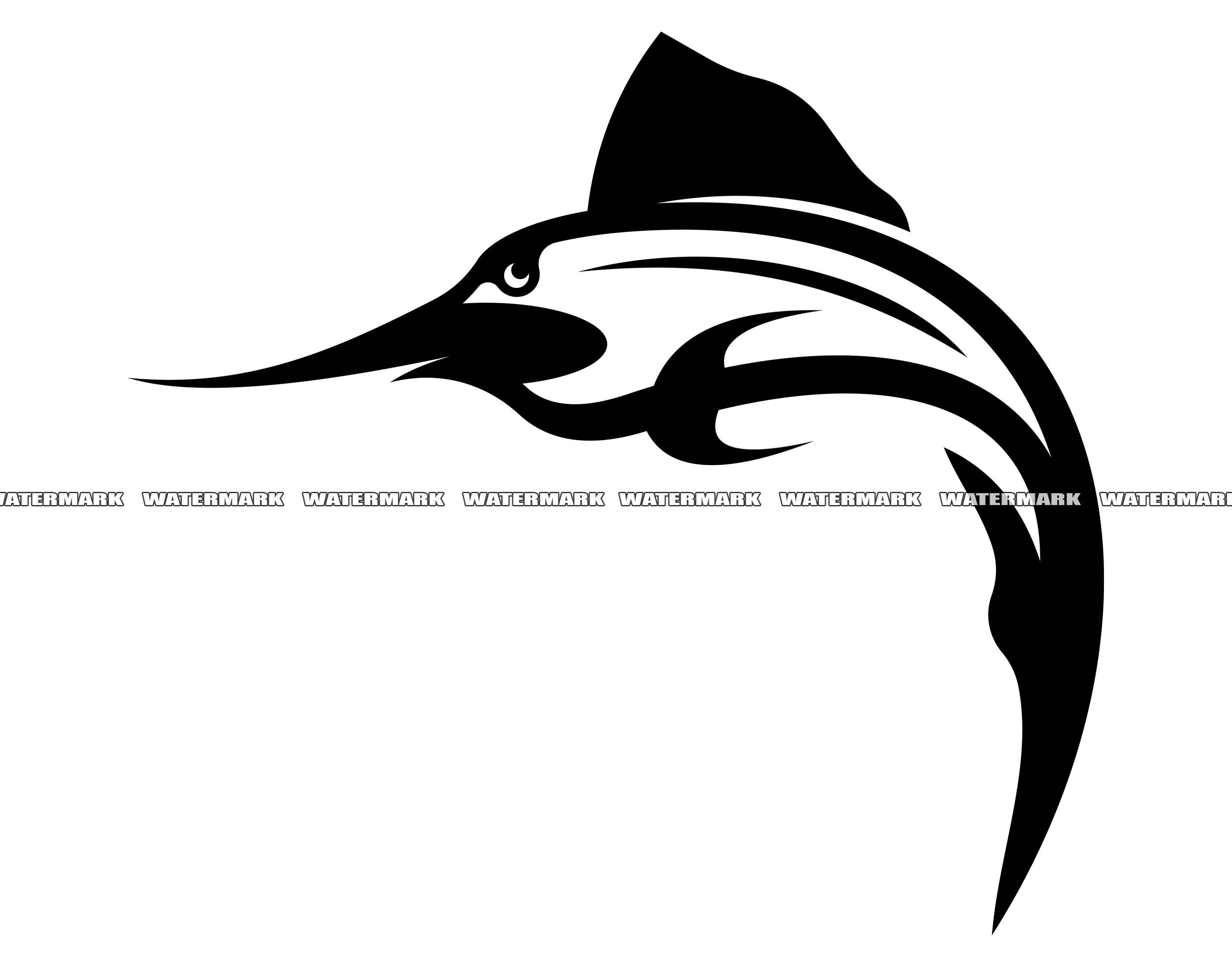 Swordfish SVG Swordfish Cut File Swordfish DXF Swordfish Etsy Australia