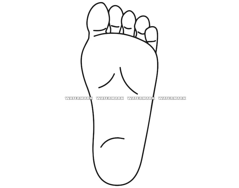 Sole of Foot SVG Sole of Foot Cut File Sole of Foot DXF Etsy Australia