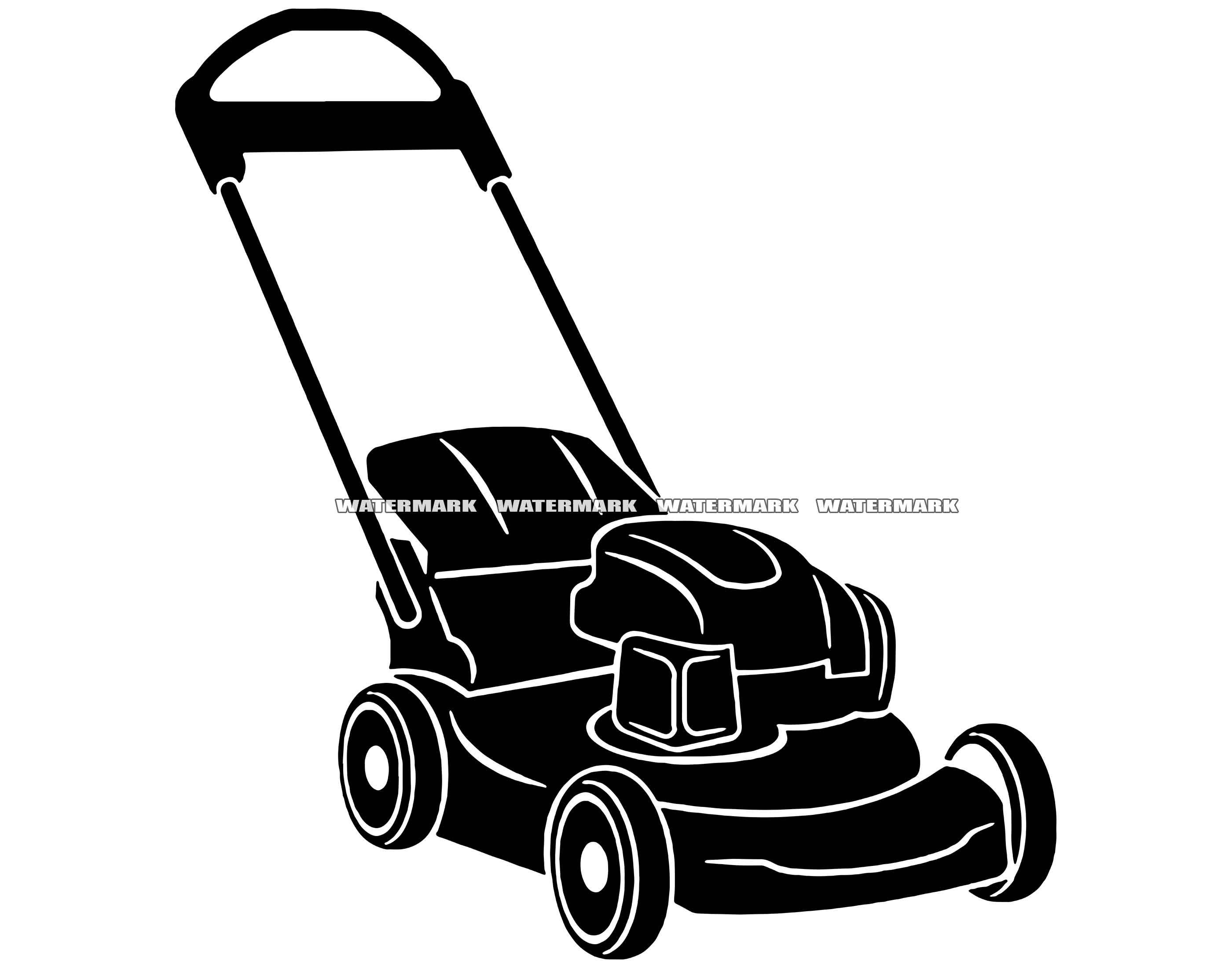 Lawn Mower SVG 3 Lawn Mower DXF Lawn Mower PNG Lawn Mower Etsy