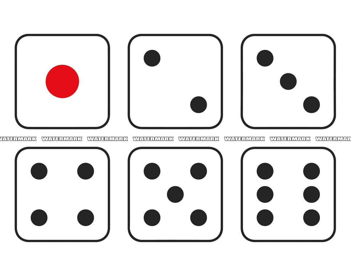 Dice SVG Dice Cut File Dice DXF Dice PNG Dice Clipart Etsy