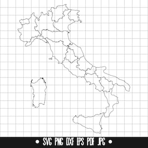 Italië kaart SVG, Italië kaart gesneden bestand, Italië kaart DXF, Italië kaart PNG, Italië kaart clipart, Italië kaart silhouet, Italië kaart Cricut bestand