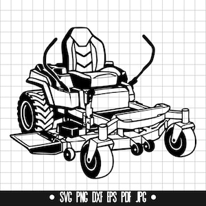 Zero Turn grasmaaier Svg, grasmaaier Svg, Zero Turn Svg, maaier clipart Svg, grasmaaier Svg gesneden bestand Svg