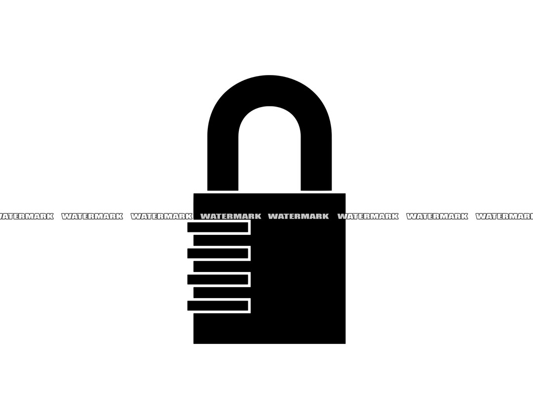 Padlock SVG Padlock Cut File Padlock DXF Padlock PNG - Etsy