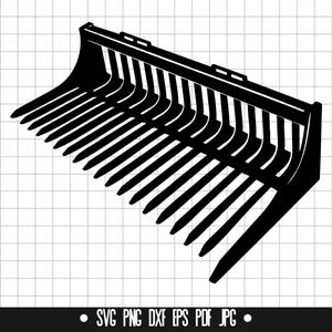 Rock Rake SVG, Rock Rake DXF, Rock Rake PNG, Rock Rake Cut-Datei, Clipart, Digitale Datei, SVG, Silhouette, Instant Download