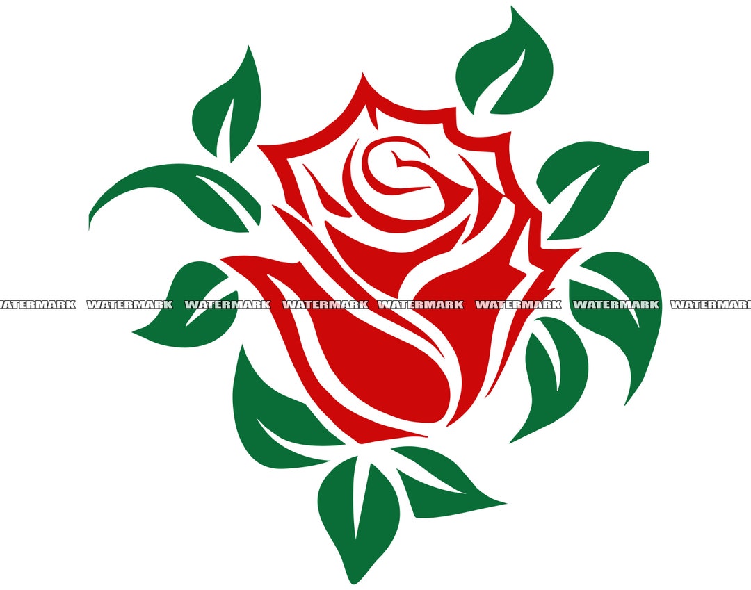 Rose SVG Rose Cut File Rose DXF Rose PNG Rose Clipart - Etsy