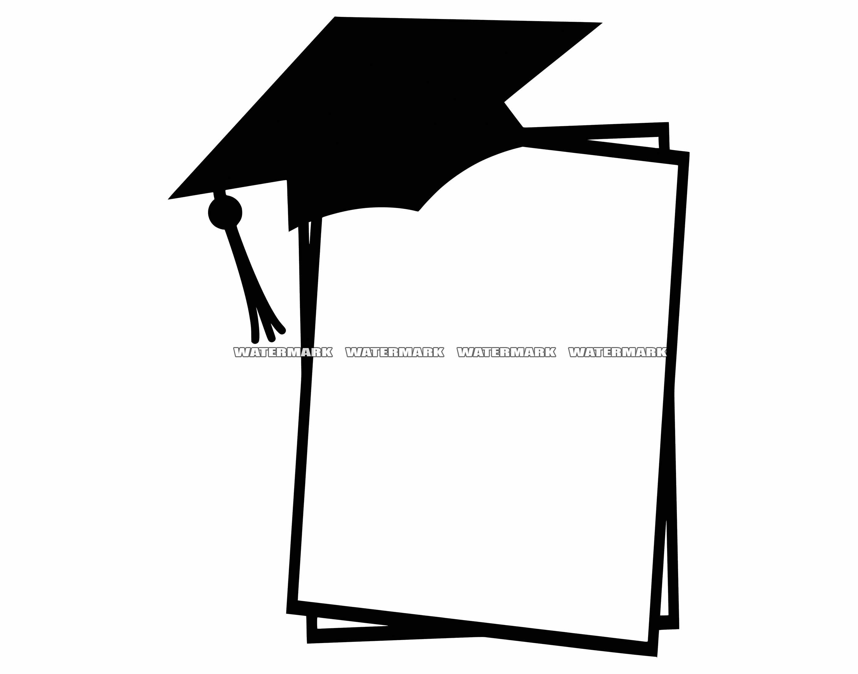 Graduation Frame SVG Graduation Frame Cut File Graduation Etsy