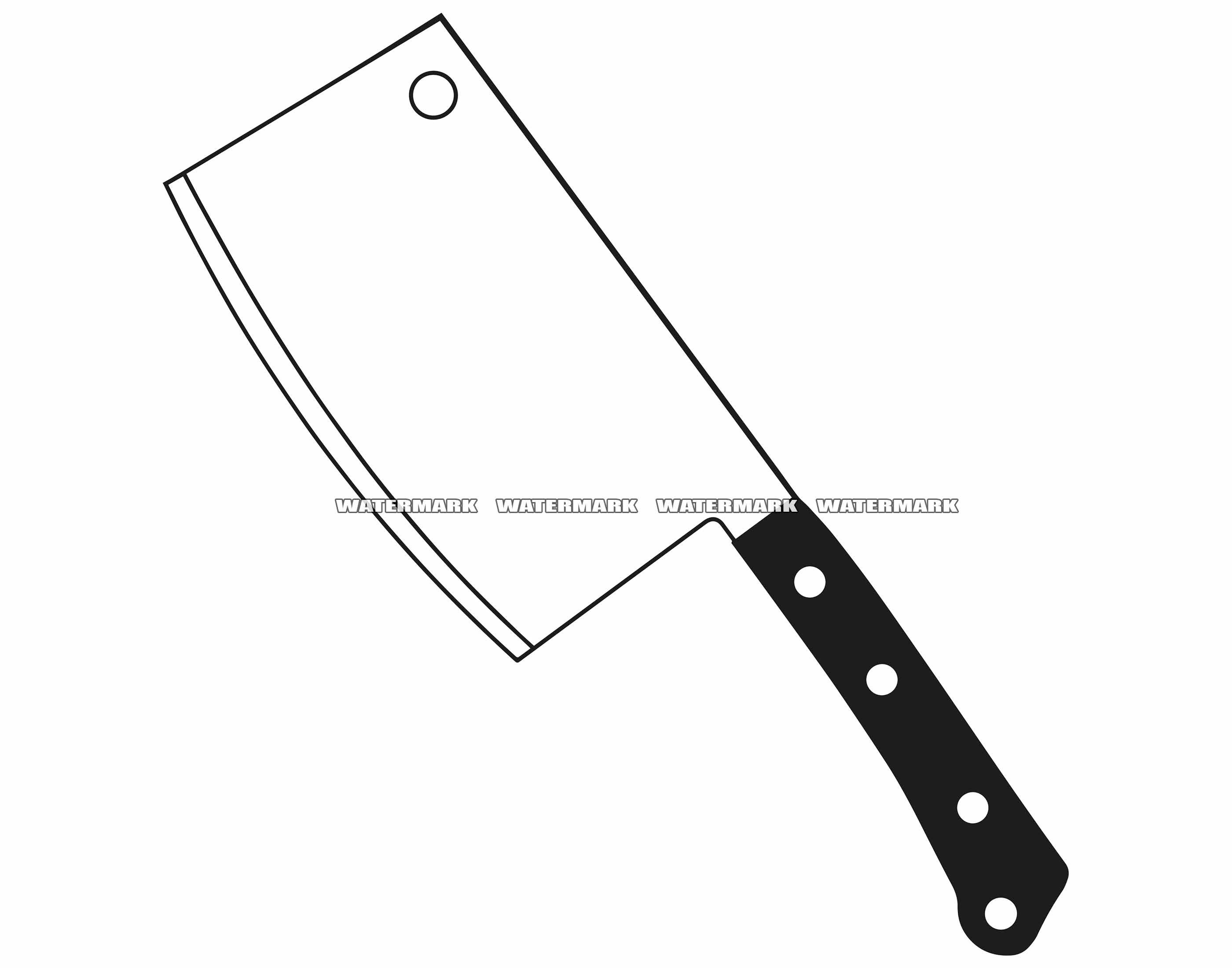 Cleaver SVG Cleaver Cut File Cleaver DXF Cleaver PNG Etsy