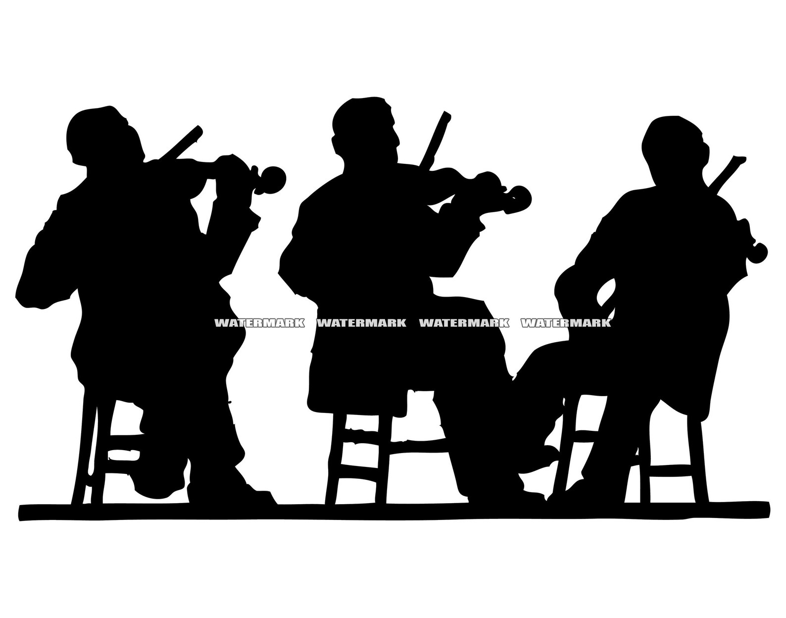 Violinists SVG Violinists Cut File Violinists DXF Etsy