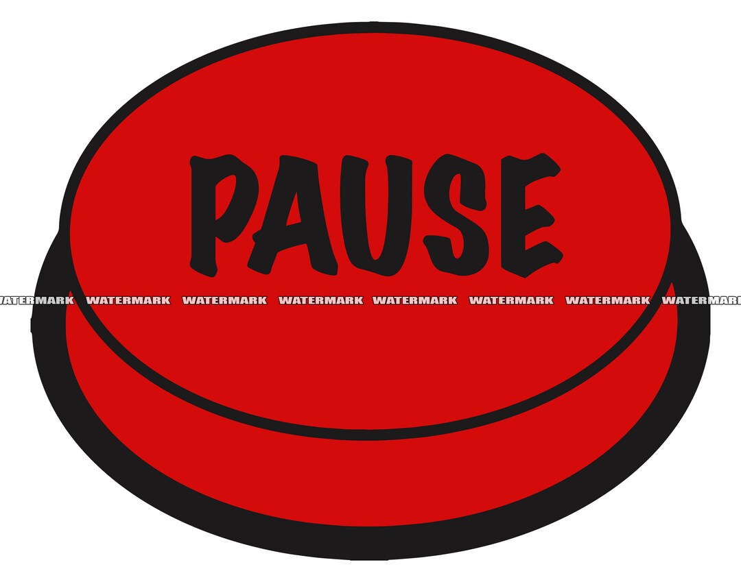 Pause Button SVG, Pause Button Cut File, Pause Button DXF, Pause Button