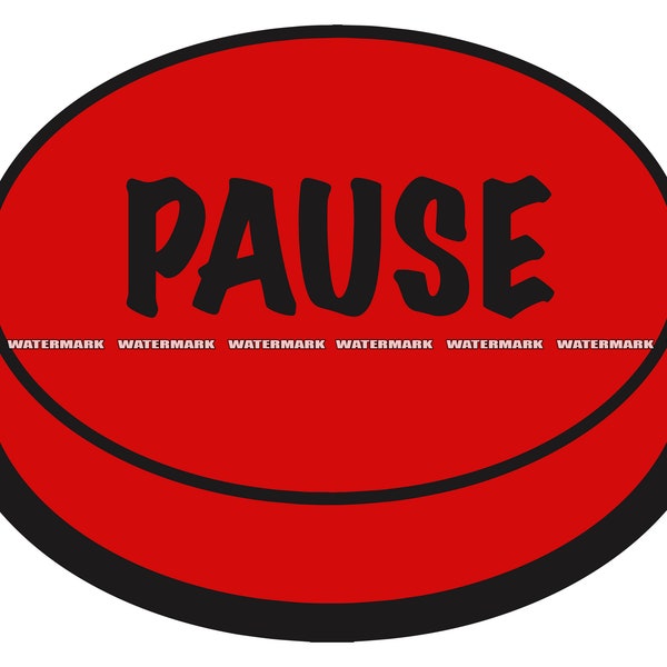 Pause Button SVG, Pause Button Cut File, Pause Button DXF, Pause Button PNG, Pause Button Clipart, Pause Button Silhouette