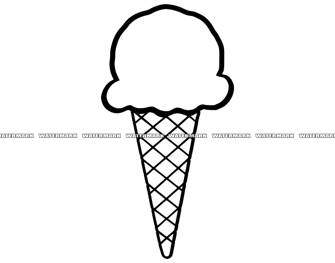 Ice Cream SVG Ice Cream Cut File Ice Cream DXF Ice Cream Etsy