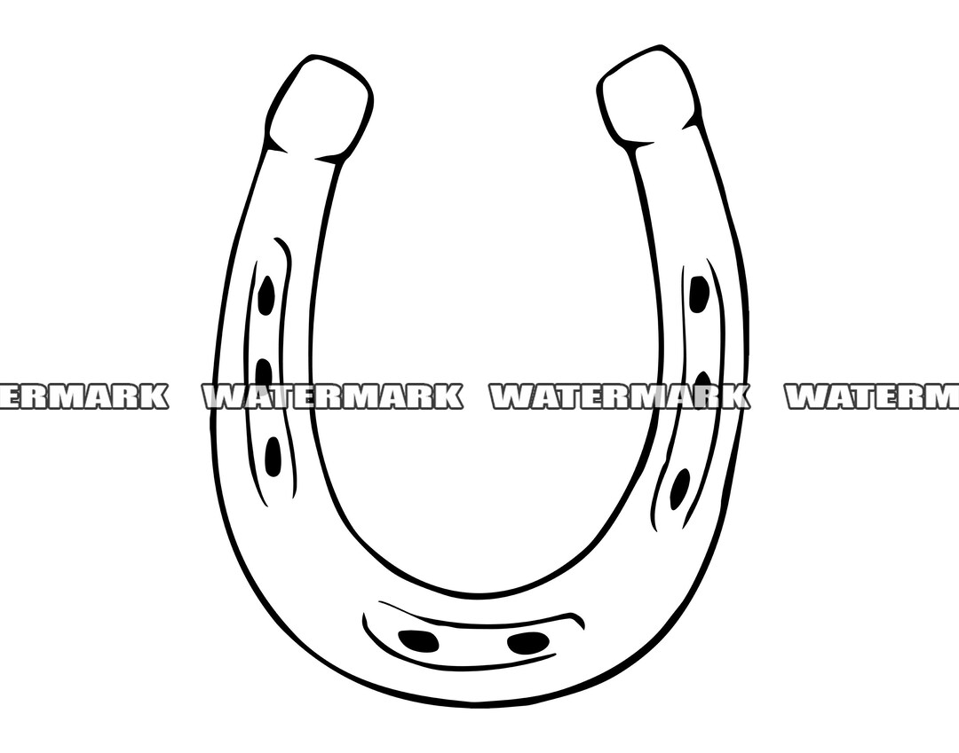 Horse Shoe SVG Horse Shoe Cut File Horse Shoe DXF Horse Etsy