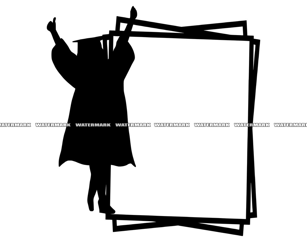 Graduation Frame SVG Graduation Frame Cut File Graduation Etsy