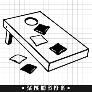 Cornhole SVG, Cornhole DXF, Cornhole PNG, Cornhole Cut File, Clipart, Digital File, Svg File, Silhouette, Instant Download