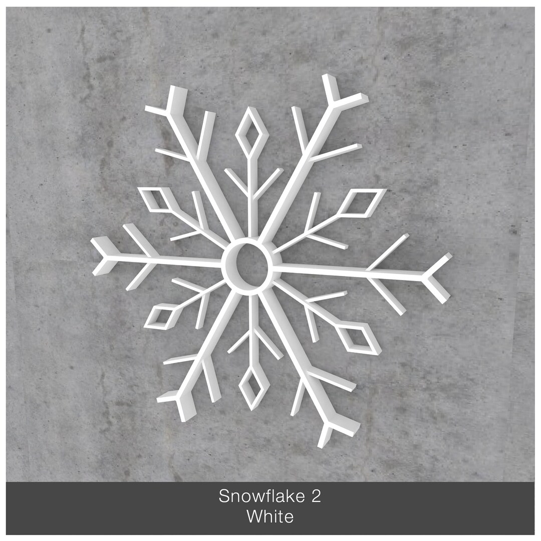 3D Snow Flakes, Contemporary Winter and Christmas Decoration, 3d