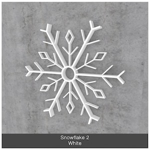 3D snow flakes, contemporary winter and Christmas decoration, 3d printed [Made in Canada]