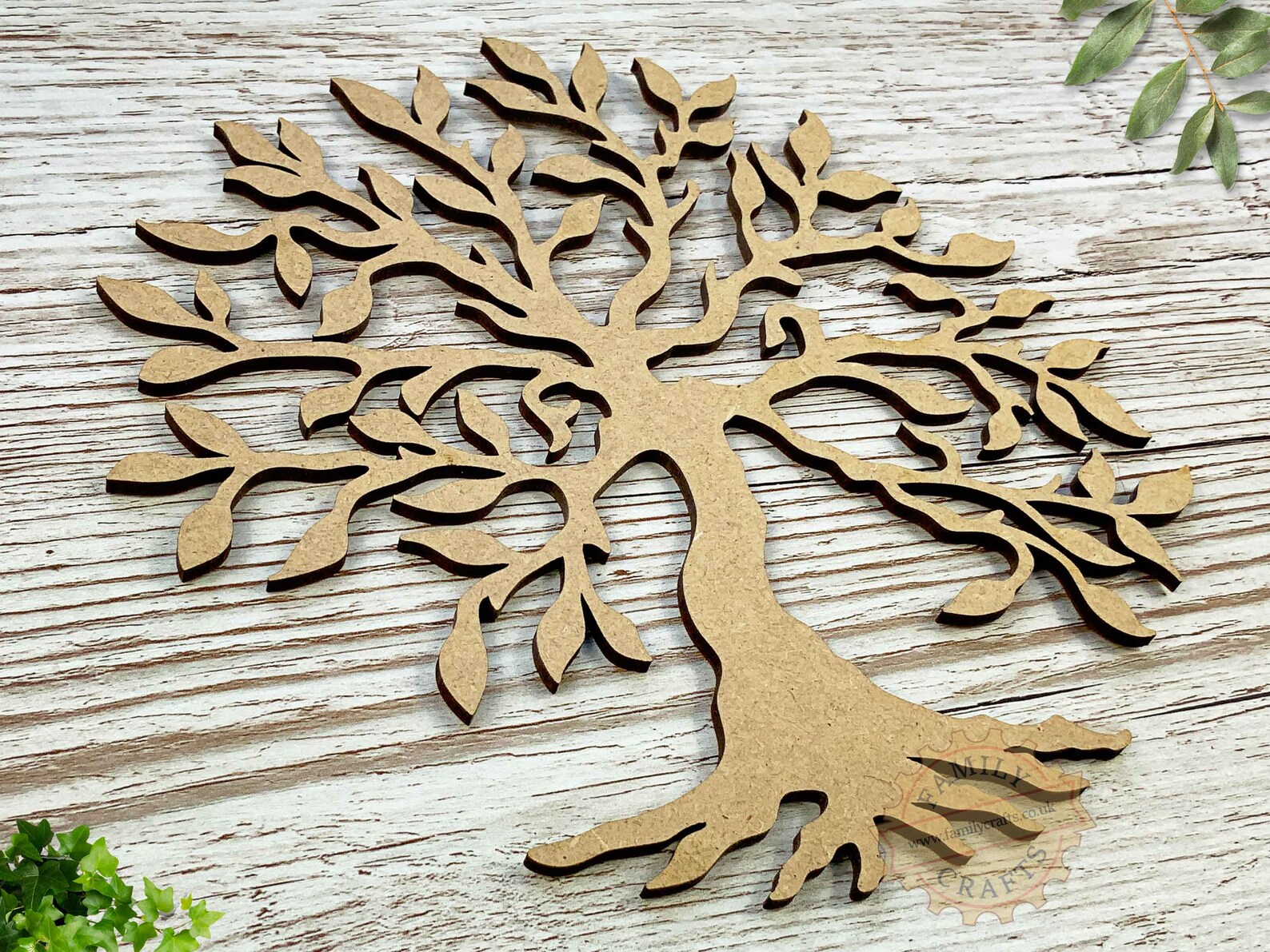 Rustic Family Tree Wooden Tree Branch Floral Craft Shape - Etsy