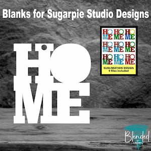 SugarPie Studios Home Ornament Blank - Set of 10 - Unisub Whiteboard Blanks - Sublimation Acrylic - MDF Sublimation Blanks - Blended Customs