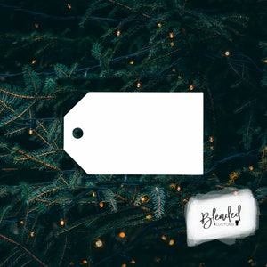 3.5&quot; Sublimation tag hardboard blanks, sublimation Christmas, MDF Christmas ornament, Unisub® Whiteboard, 10 Pack, Every Day Low Price