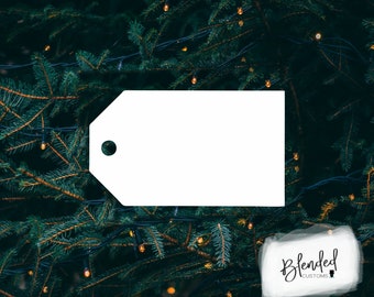 6" Sublimation tag hardboard blanks, sublimation Christmas, MDF Christmas ornament, Unisub® Whiteboard, 10 Pack, Every Day Low Price