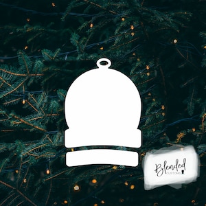 3.5&quot; Sublimation beanie hardboard blanks, sublimation Christmas, MDF Christmas ornament, Unisub® Whiteboard, 10 Pack, Every Day Low Price