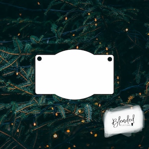 3.5&quot; Sublimation zip code hardboard blanks, sublimation Christmas, MDF Christmas ornament, Unisub® Whiteboard, 10 Pack, Every Day Low Price