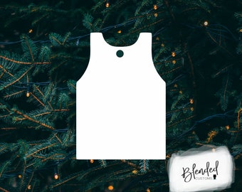 3.5" Sublimation jersey hardboard blanks, sublimation Christmas, MDF Christmas ornament, Unisub® Whiteboard, 10 Pack,  Every Day Low Price