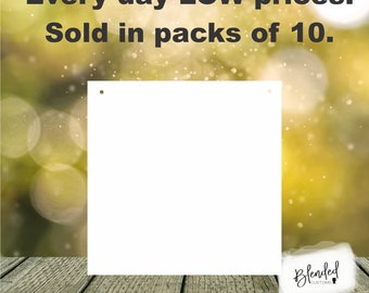 11.5" Unisub® Square Door Hanger - Pack of 10, Sublimation hardboard blanks, sublimation door hangers, MDF Door hangers, 10 Pack, Sports