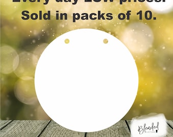 11.75" Sublimation circle hardboard blanks 20 pack, sublimation door hangers, MDF Door hangers, Unisub® door hanger blank, FREE SHIPPING!