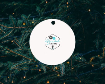 Unisub® Circle Sublimation Ornament - Sublimation Blanks - MDF Blank - MDF Blanks - Sub Christmas - MDF Christmas Ornament - Ornament